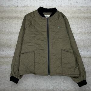 Vintage 90s Redhead Puffer Jacket Mens XL Olive Green Polyester Insulated Zip